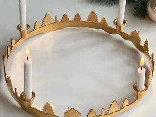 Guldbelagt adventsstage