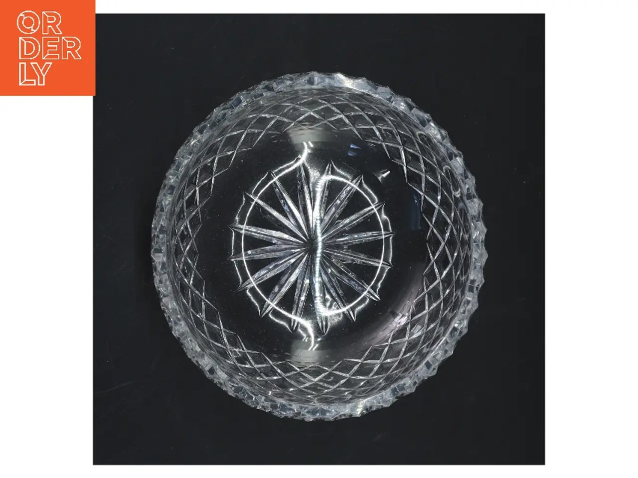 Billede 2 - Glasskål med diamantmønster (str. 16 cm)