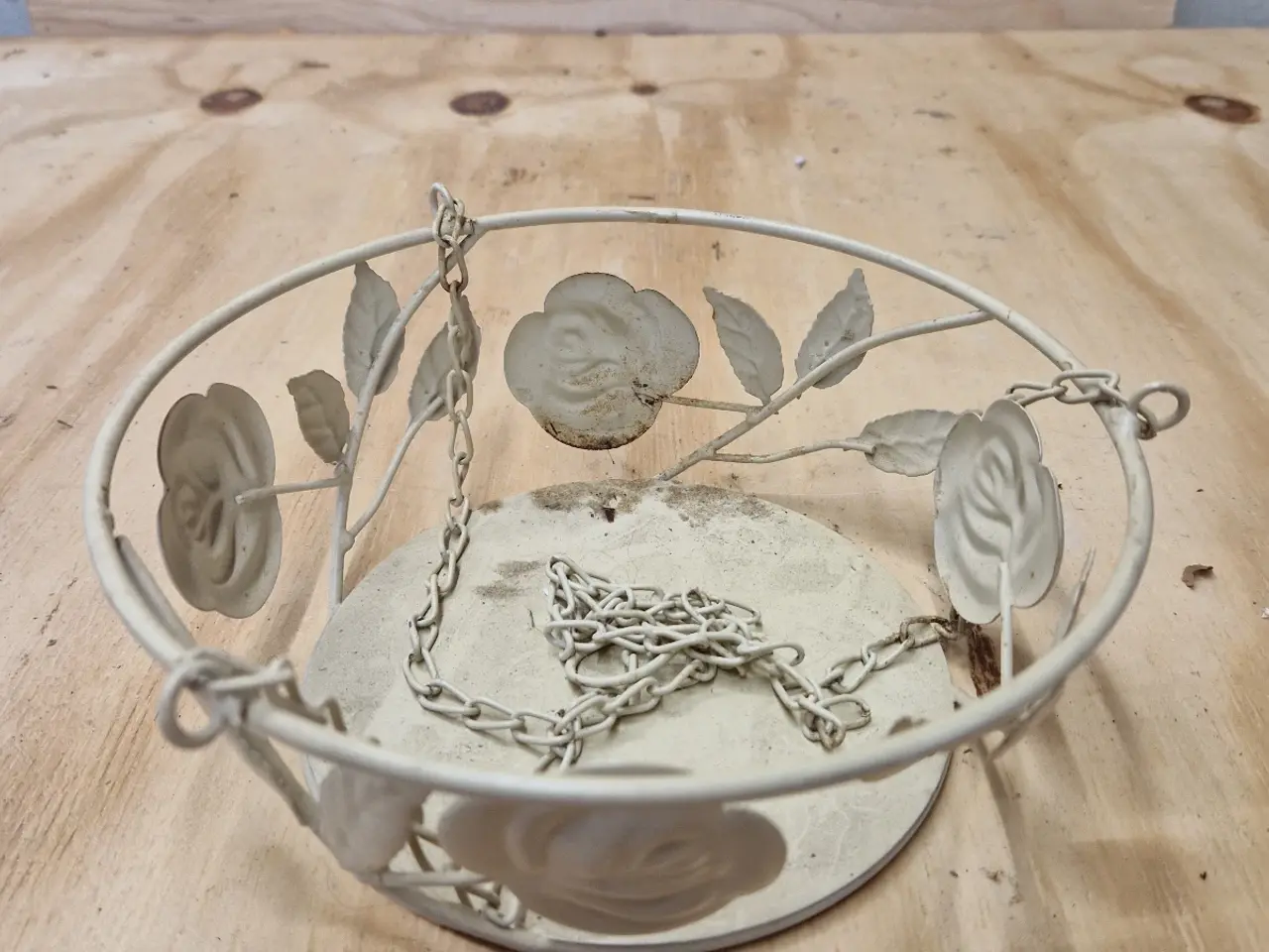 Billede 6 - Ophængskurv i metal 20.5 cm diameter
