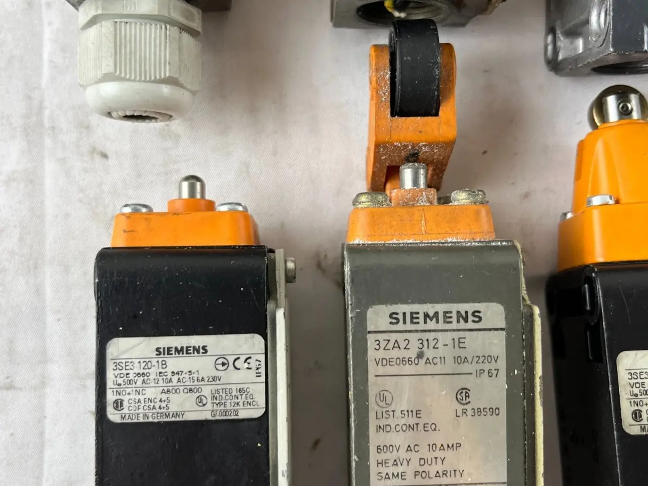 Billede 4 - Siemens endestopkontakt parti 6pcs 3ZA2 312-1E 120