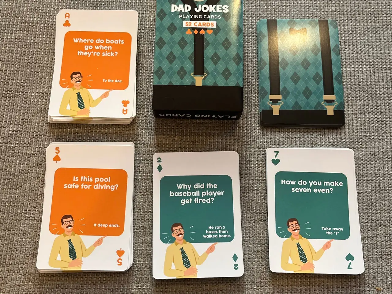 Billede 1 - Dad Jokes spillekort (52 kort)