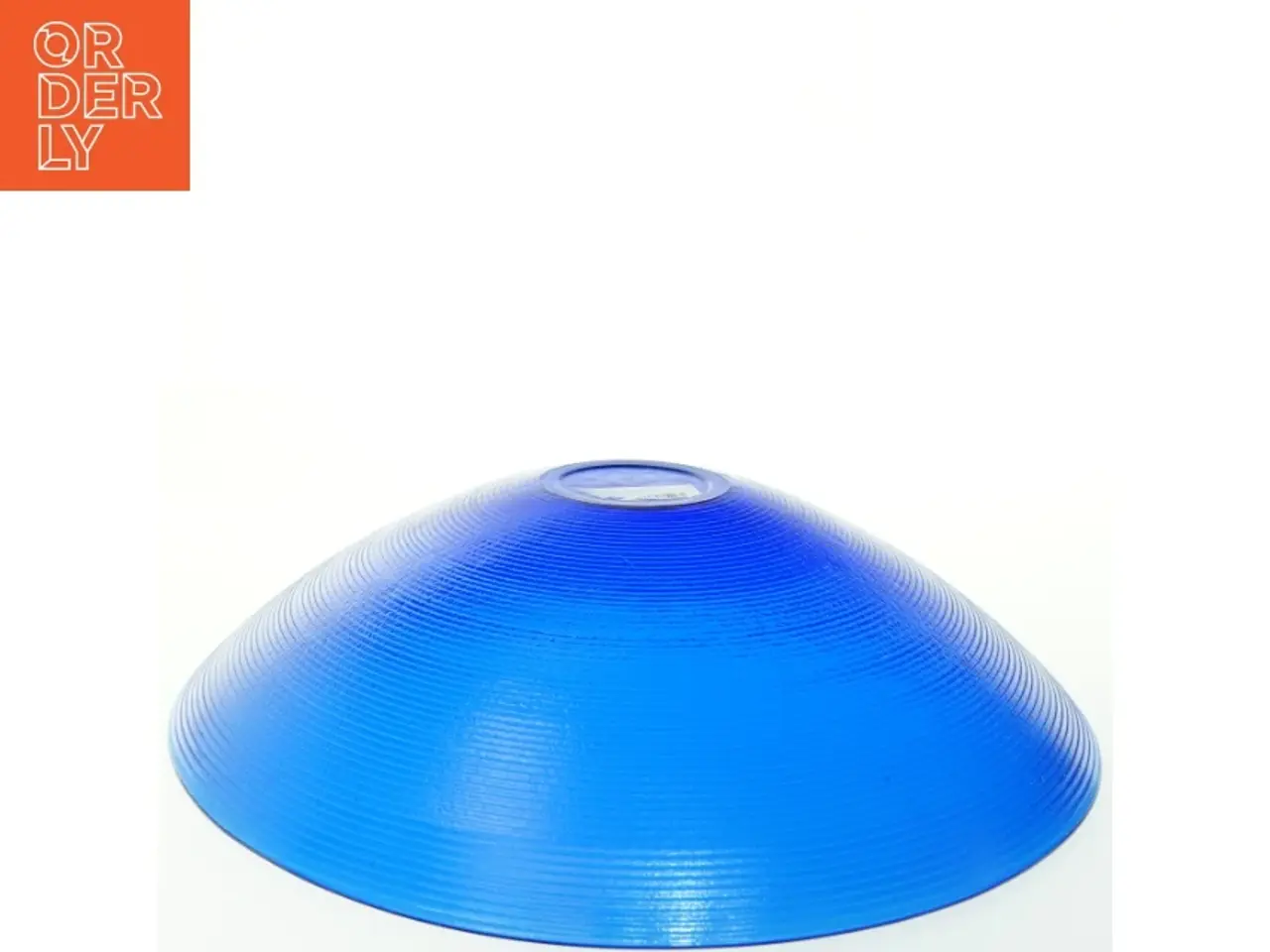 Billede 2 - Blå glas skål (str. Ø. 39 cm)