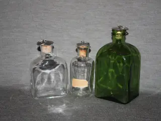 Glas flasker med prop