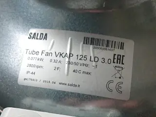SALDA kanal ventilator ø 125 mm