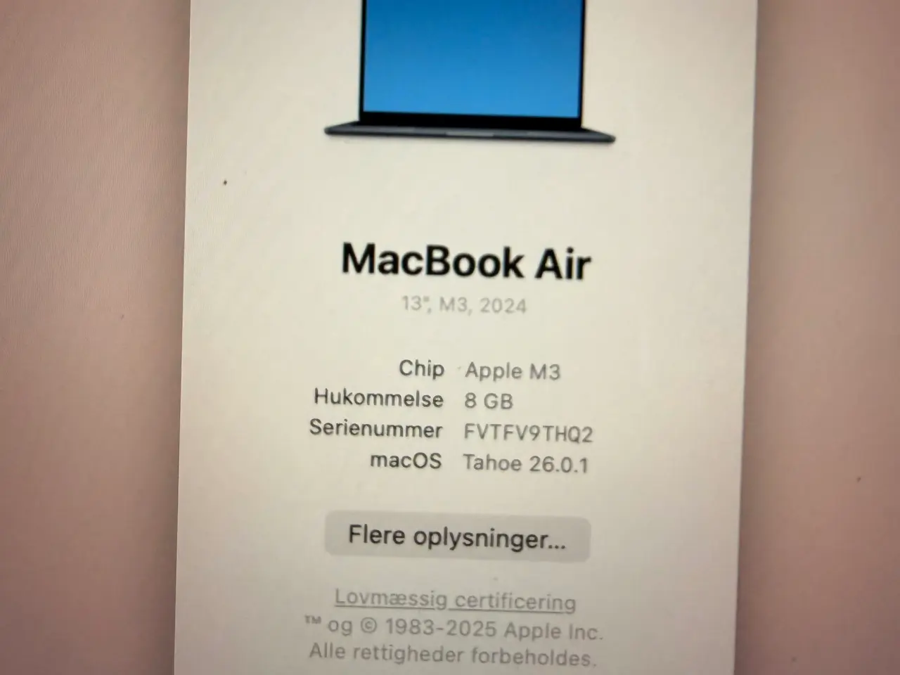 Billede 4 - MacBook Air M3 13”