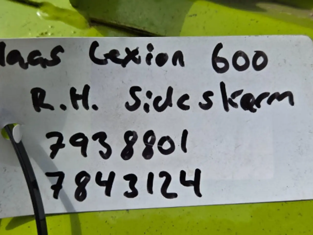 Billede 17 - Claas Lexion 600 Sideskærm R.  7938801