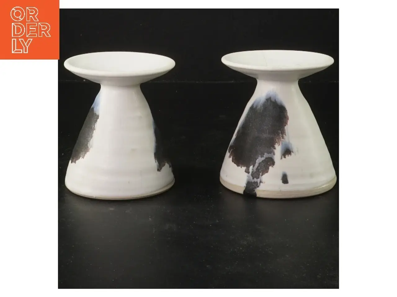 Billede 1 - Keramik lysestager (str. 9 cm)