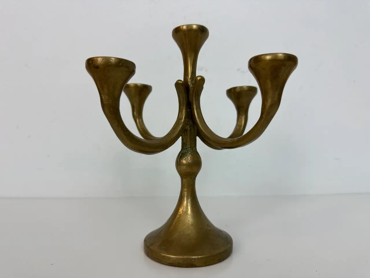 Billede 2 - Vintage 5 armet messing stage