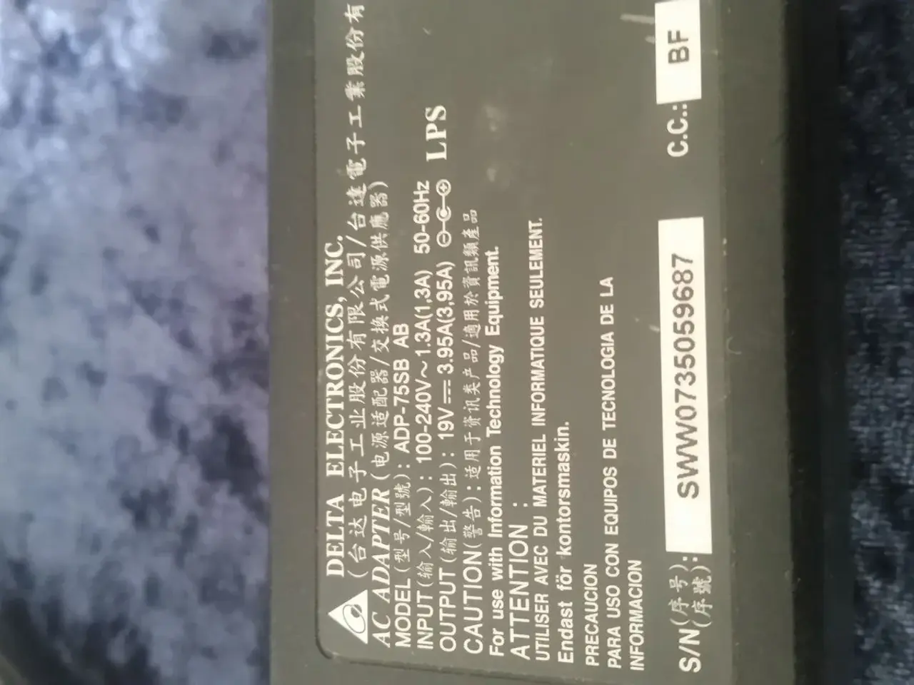 Billede 3 - Dell/Packard Bell oplader.Model ADP-60NH