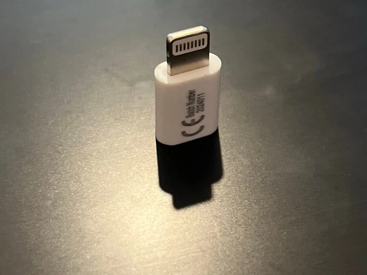 Billede 4 - Lightning (han) til micro USB (hun) adapter, hvid