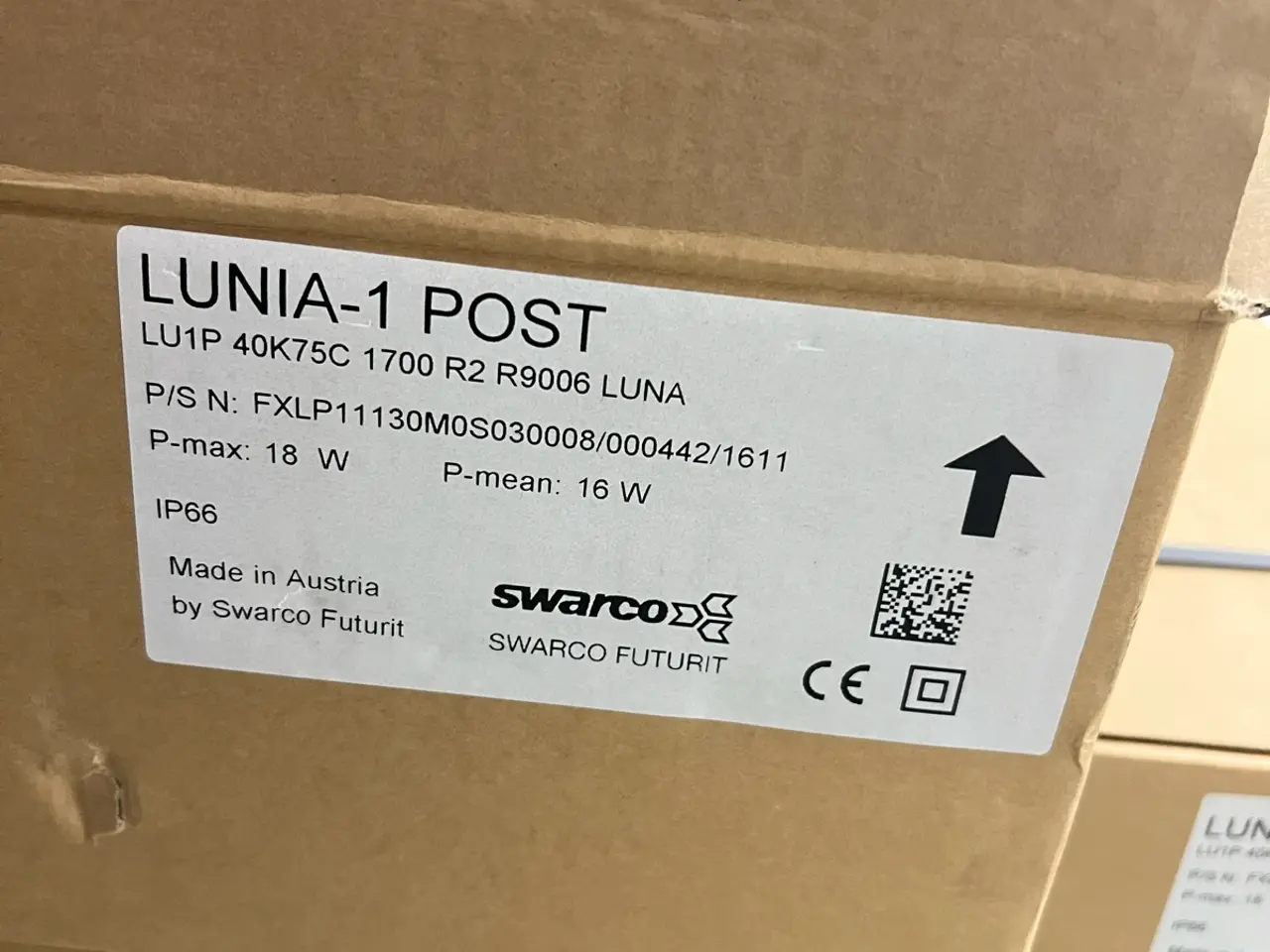 Billede 3 - Swarco Lunia 1 LED Post Lampe / Gadelampe