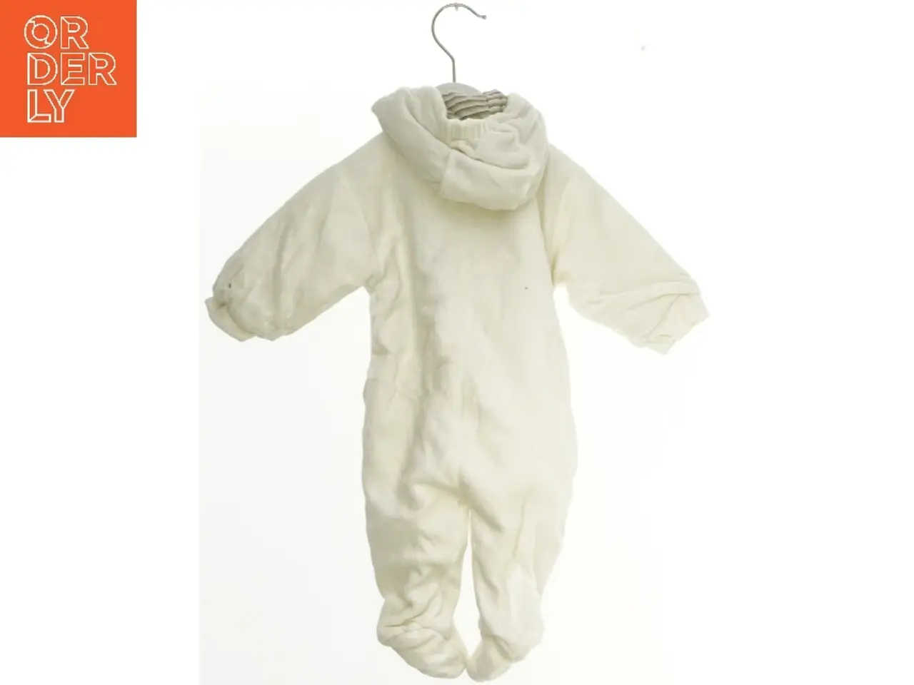 Billede 2 - Hvid babyheldragt med hætte fra Fixoni (str. 62)