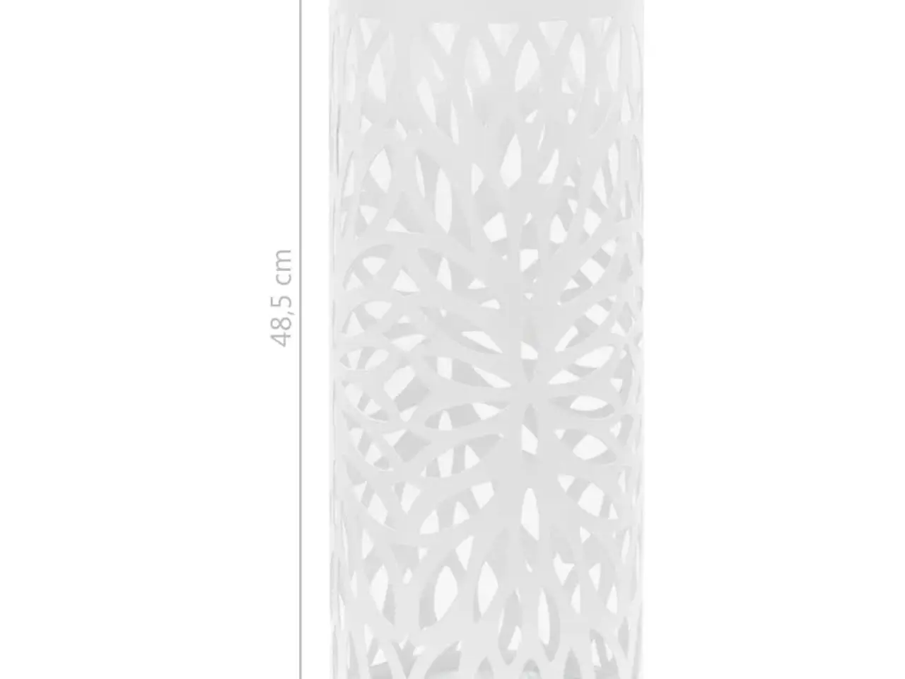Billede 5 - Paraplystativ i stål med bladmønster - hvid, Ø20 × 48,5 cm
