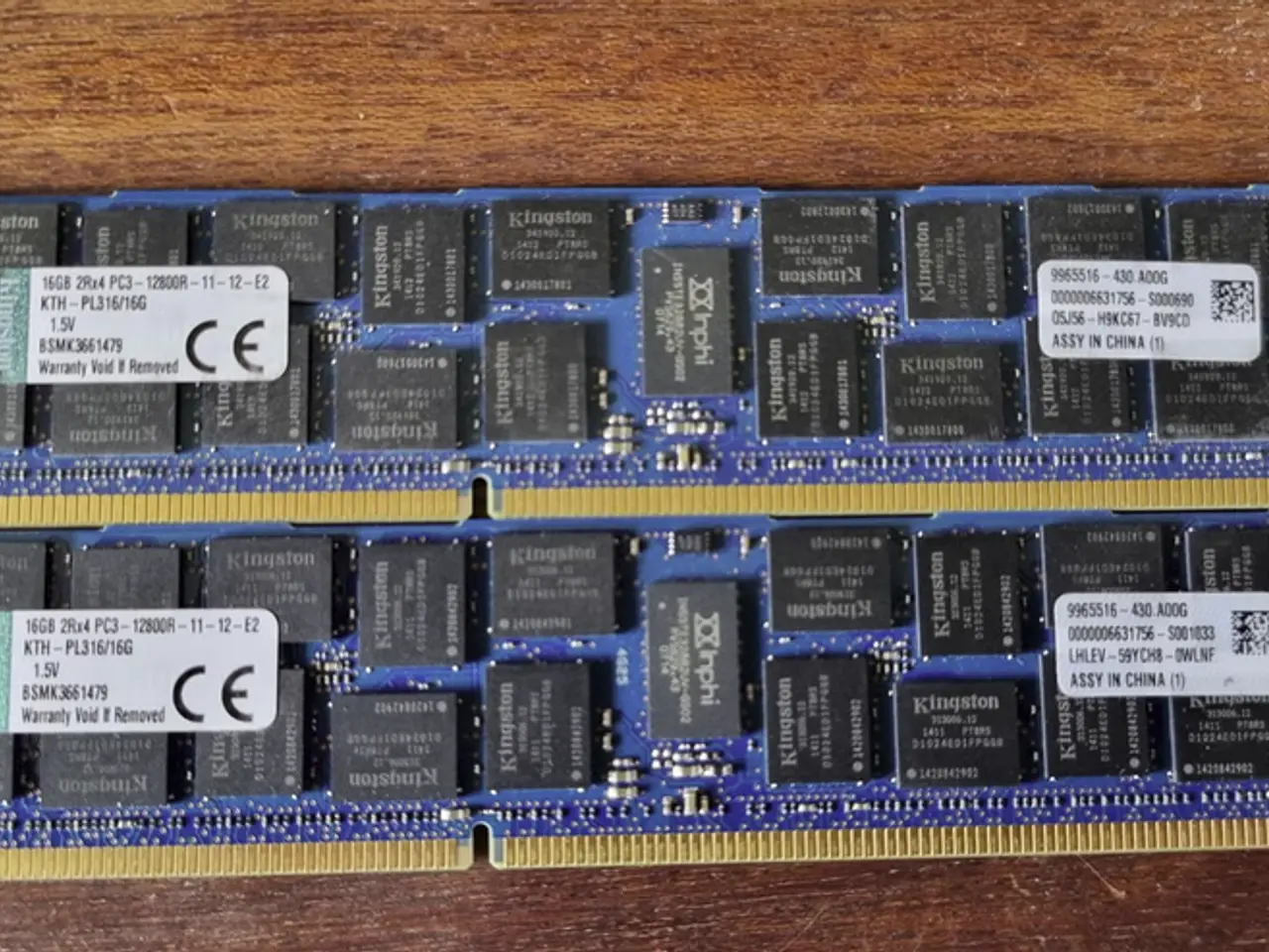 Billede 1 - Kingston 2x16GB DDR3 ECC 1600MHz Stationær RAM