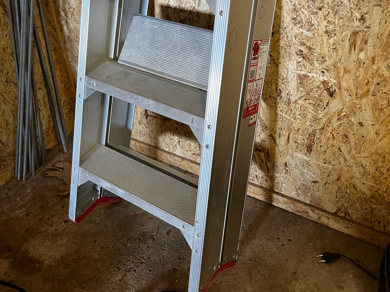 Billede 3 - Trappestie inkl. Arbejdslampe JUMBO