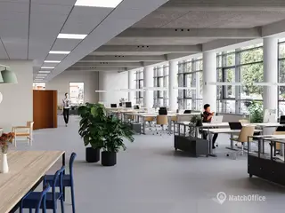 Indflytningsklare kontorer i gennemrenoveret fabriksbygning