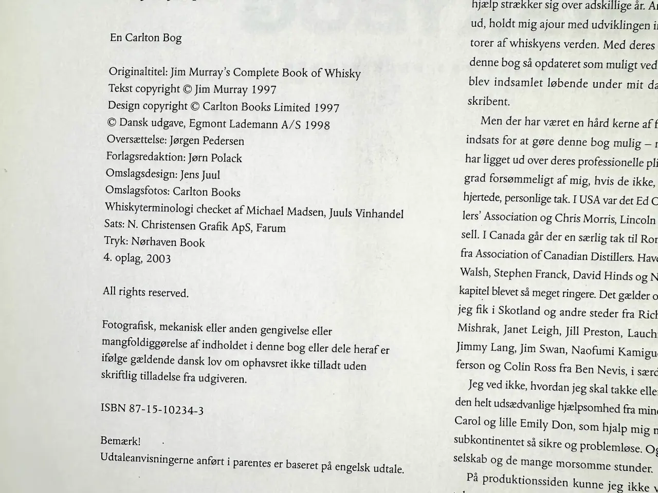 Billede 3 - Whiskybog, Jim Murray, emne: mad og vin