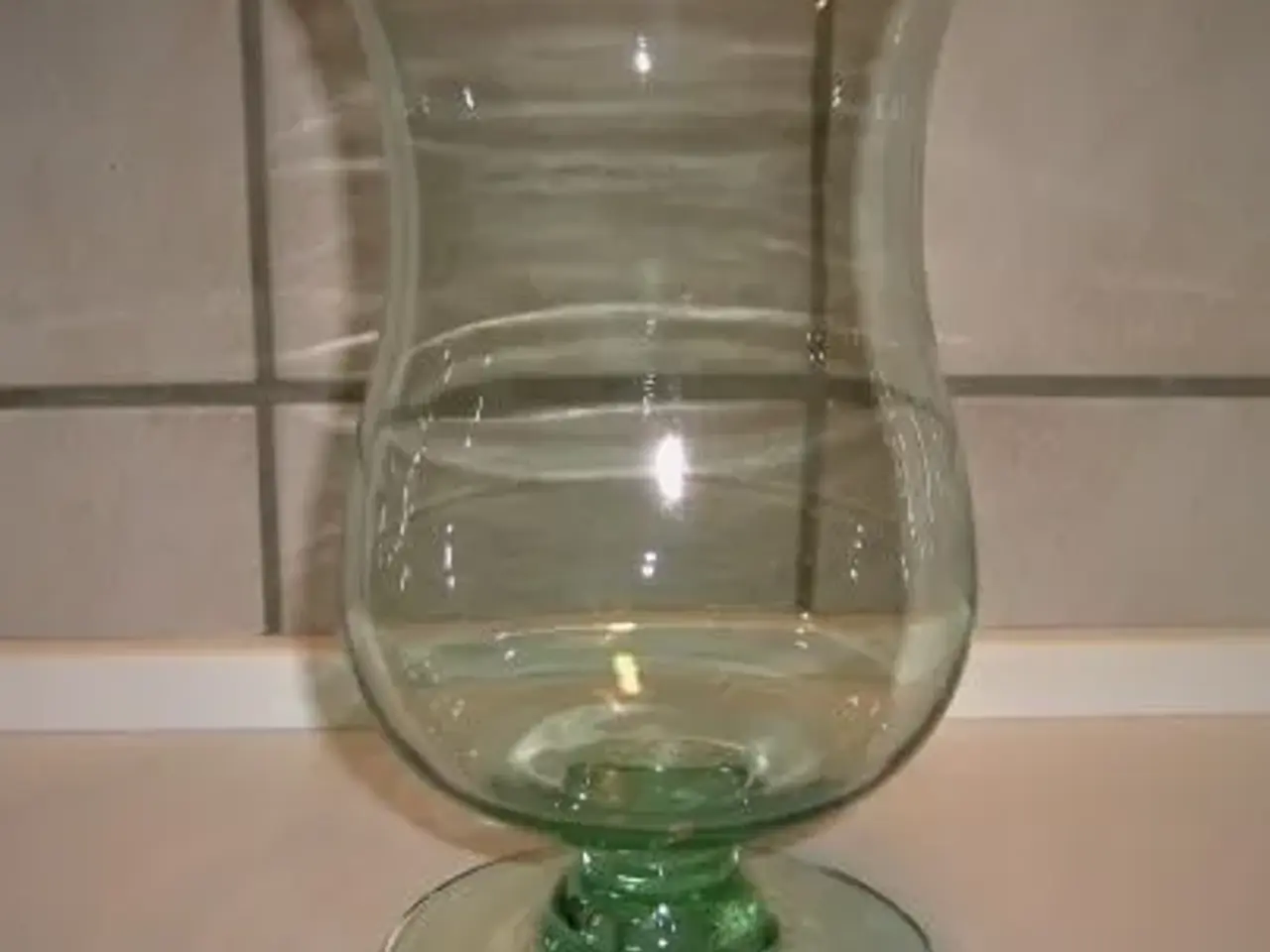 Billede 1 - Gl. glas pokal,