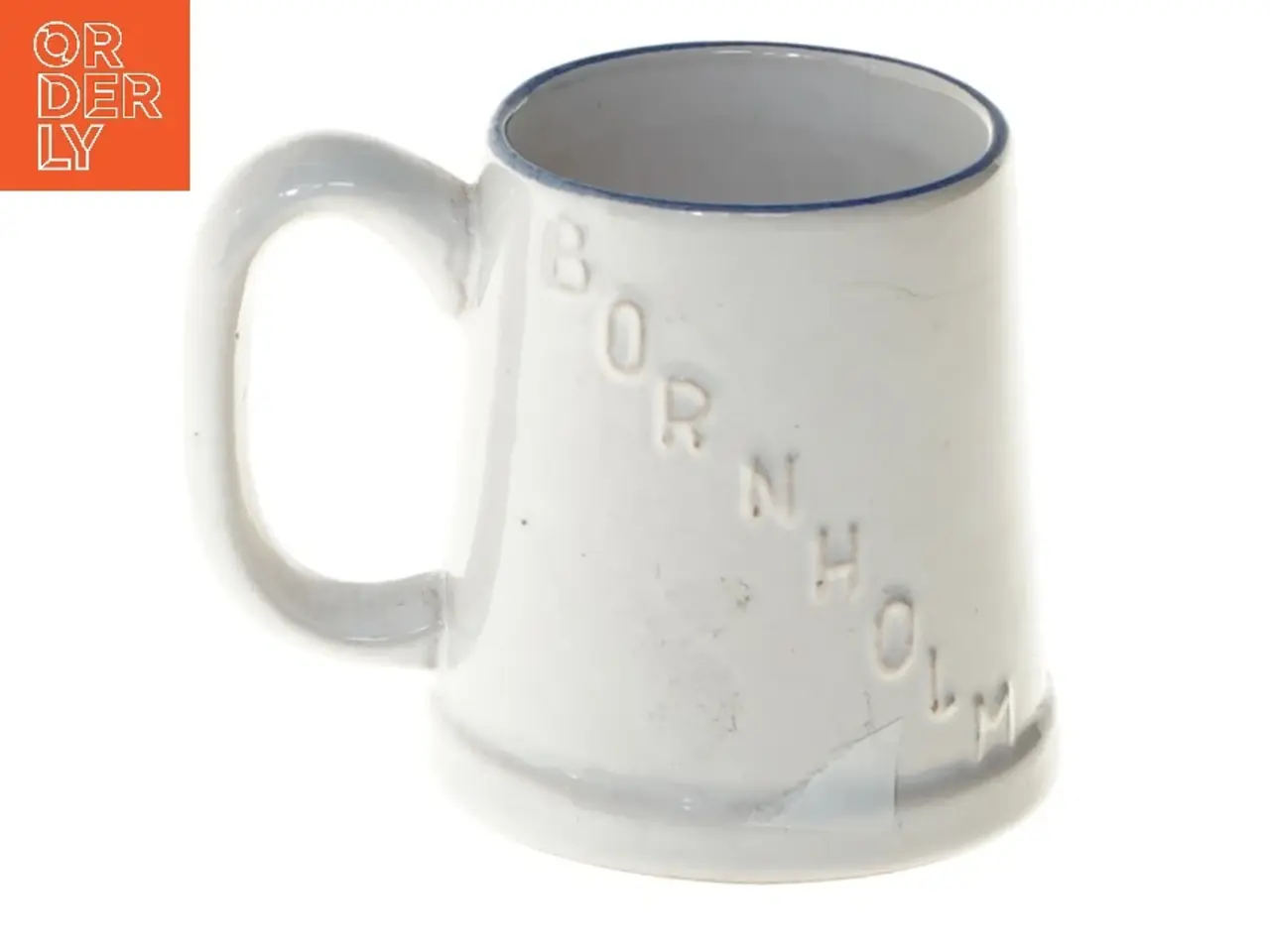 Billede 4 - Keramikkrus med Bornholm motiv fra Johgus (str. Ø 6,5 cm længde 8 cm)