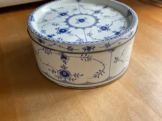 Musselmalet kagedåse