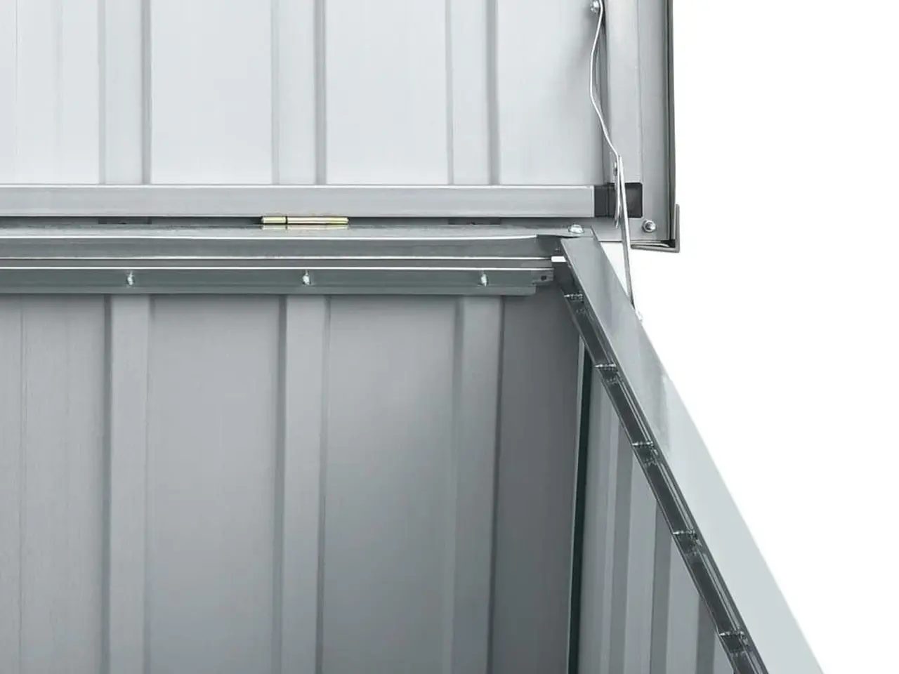 Billede 7 - Hyndeboks 109×67×65 cm - antracitgrå, galvaniseret stål