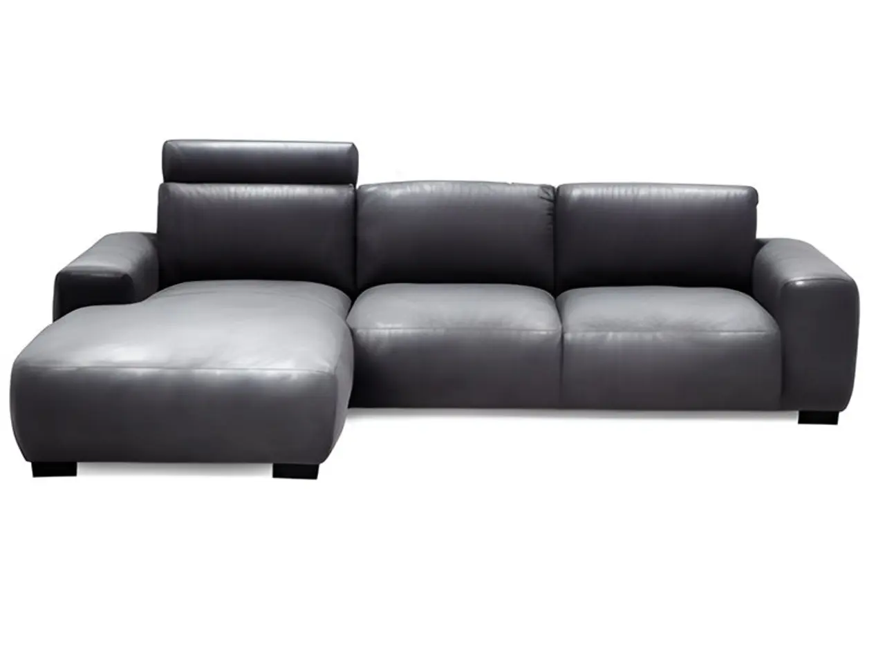 Billede 1 - Hjort Knudsen Aarhus Læder Chaiselong sofa venstrevendt