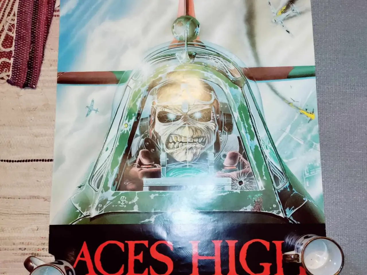 Billede 2 - ed retro plakat fra 1985 med iron maiden aces high