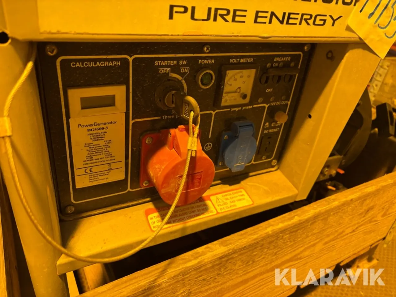 Billede 11 - Generator PowerGenerator DG5500-3 - Diesel