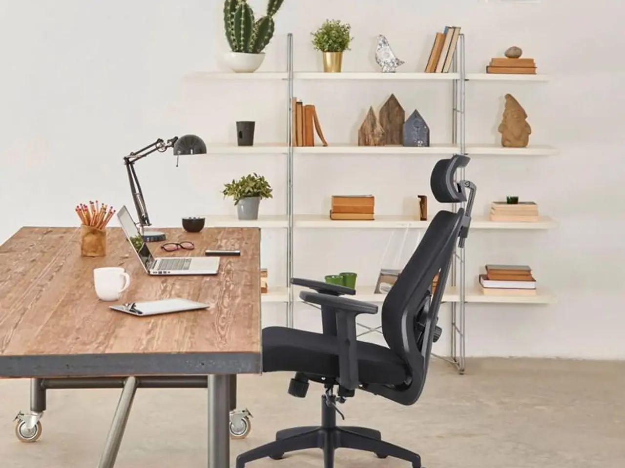 Billede 4 - Activejet T5 ergonomisk kontorstol - sort mesh, justerbar