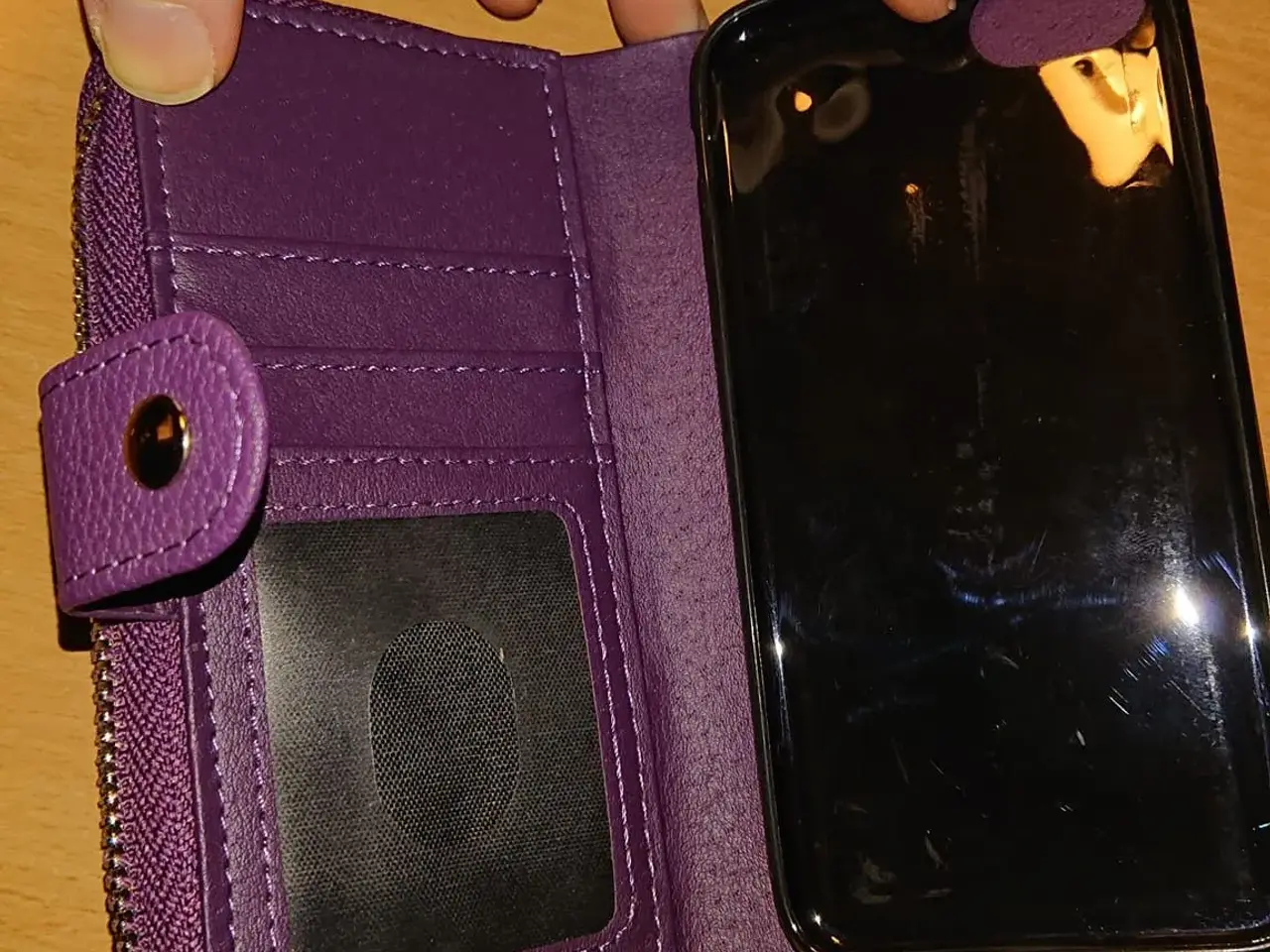 Billede 3 - Iphone 7 pung cover lilla 