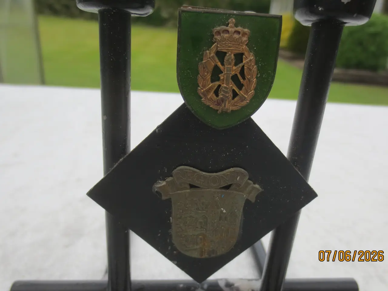 Billede 3 - 1 stk Militærskilt Region H.J.V.K.3313