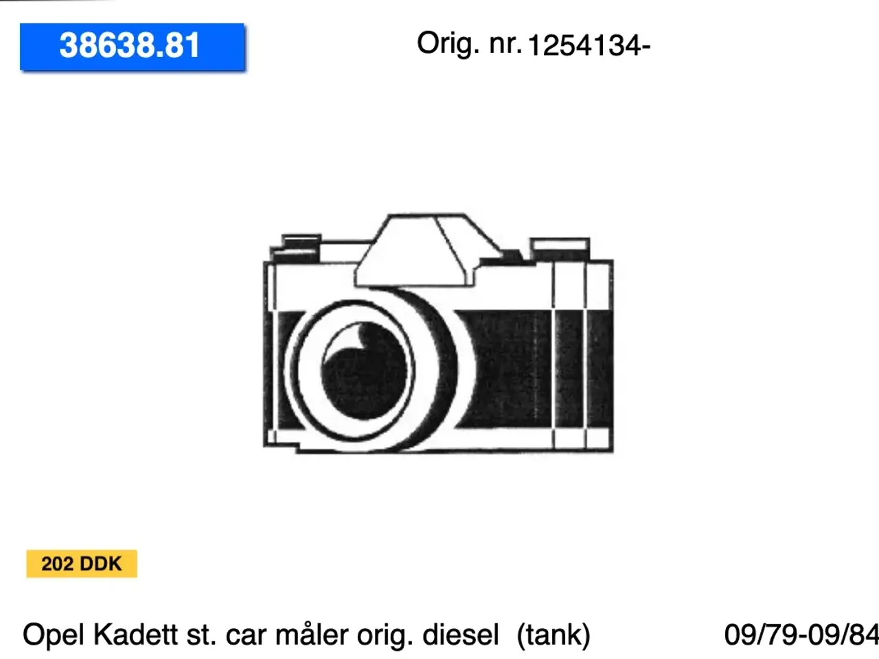 Billede 5 - Opel Kadett st. car tanke
