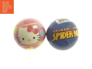 Bouncing balls med Hello Kitty og Spider-Man design (str. Ø 6 cm)
