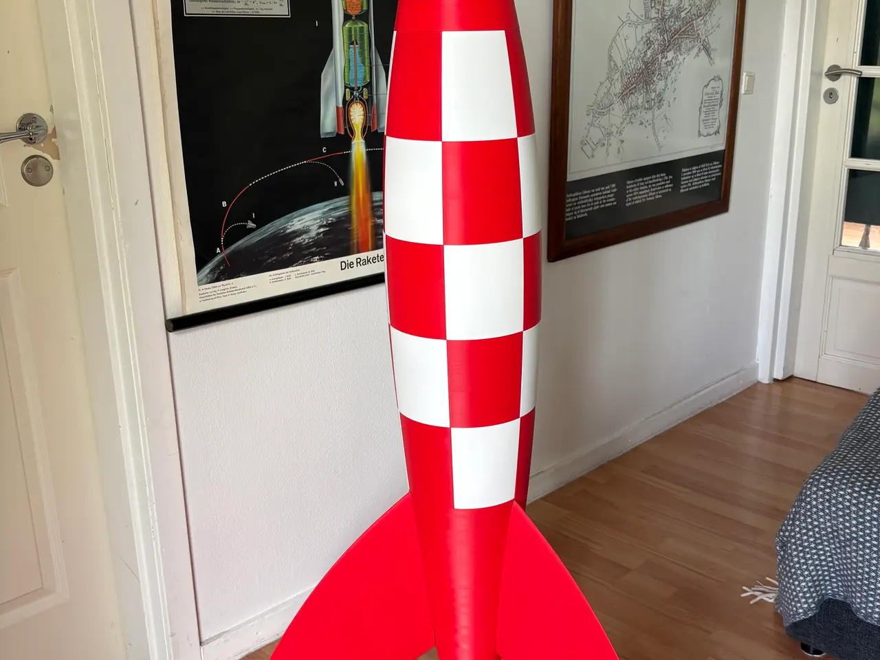 Billede 1 - Tintin raket 1,5 meter