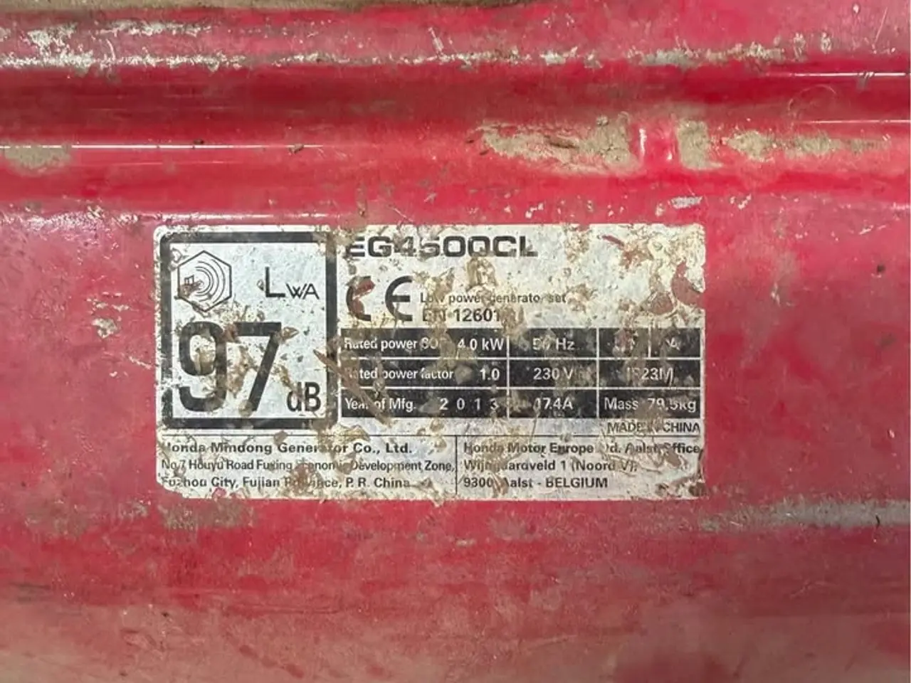 Billede 4 - Honda EG 4500 CL generator 4kw
