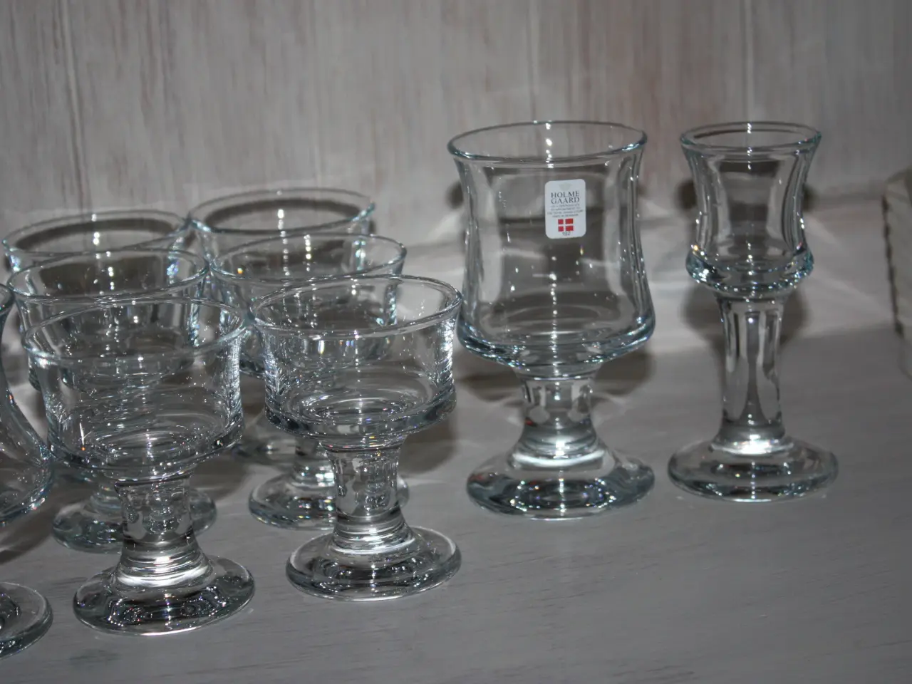 Billede 3 - Skibsglas fra Holmegård snapsglas med initialer