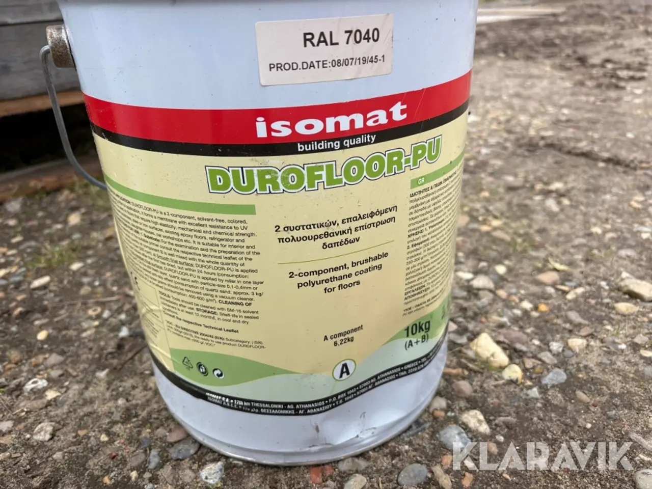Billede 3 - Epoksimaling Isomat Durofloor-PU - 19 styks i alt