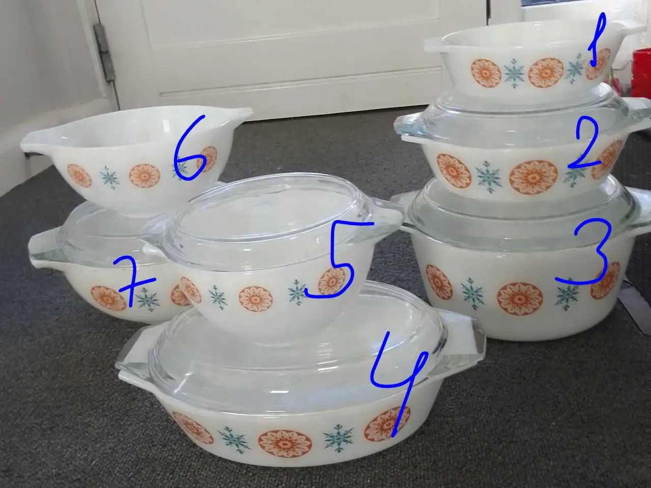 Billede 3 - Pyrex skål og fade med låg