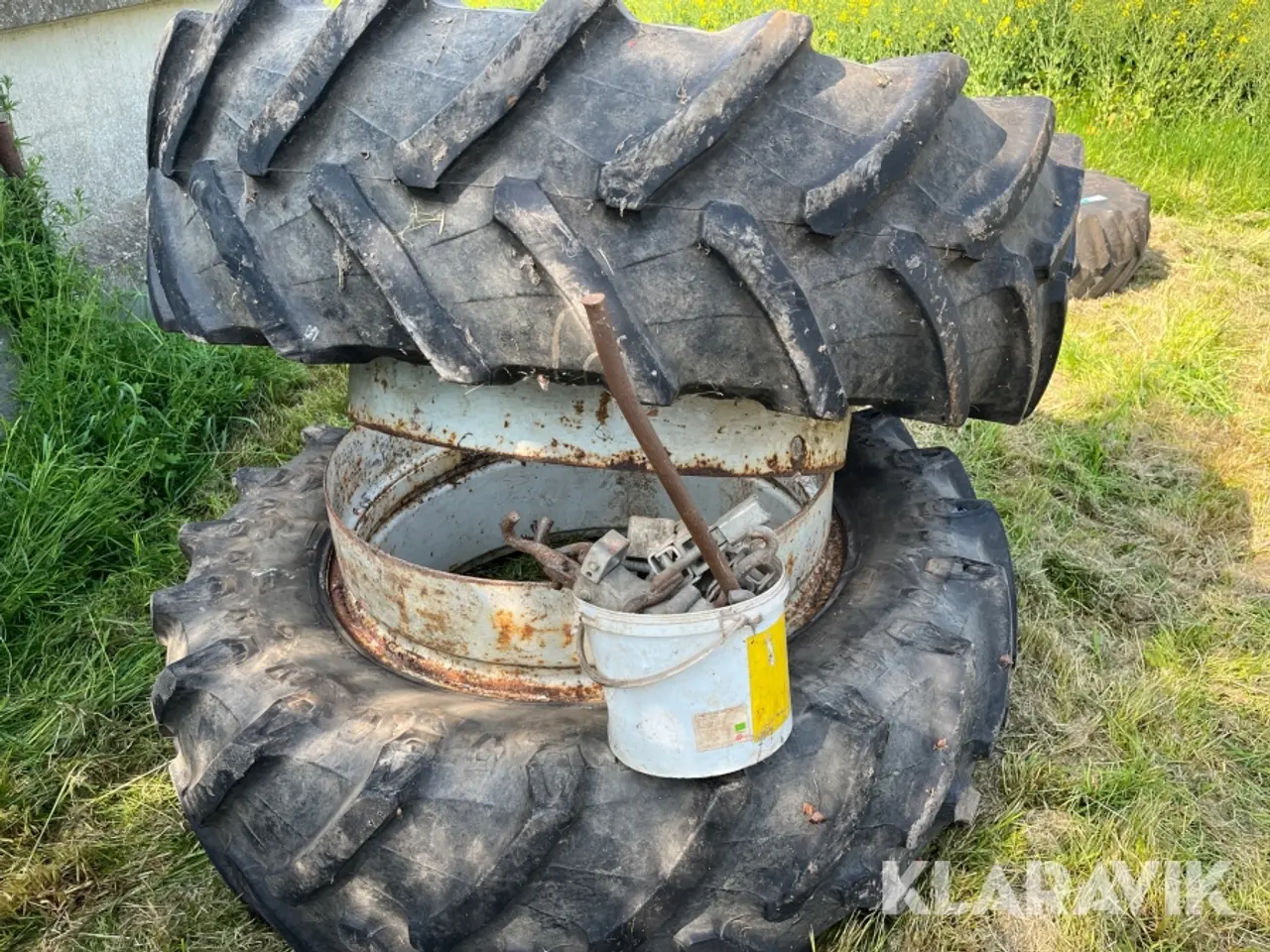 Billede 11 - Traktordæk tvillingehjul med lås Pirelli Radial TM700 2 styk