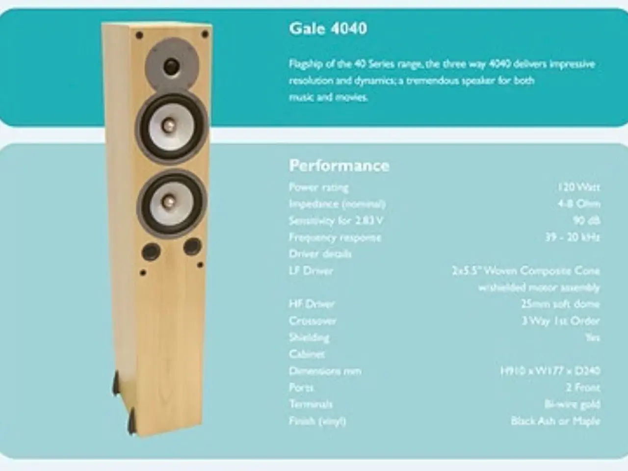 Billede 4 - Gale 4040 højttaler