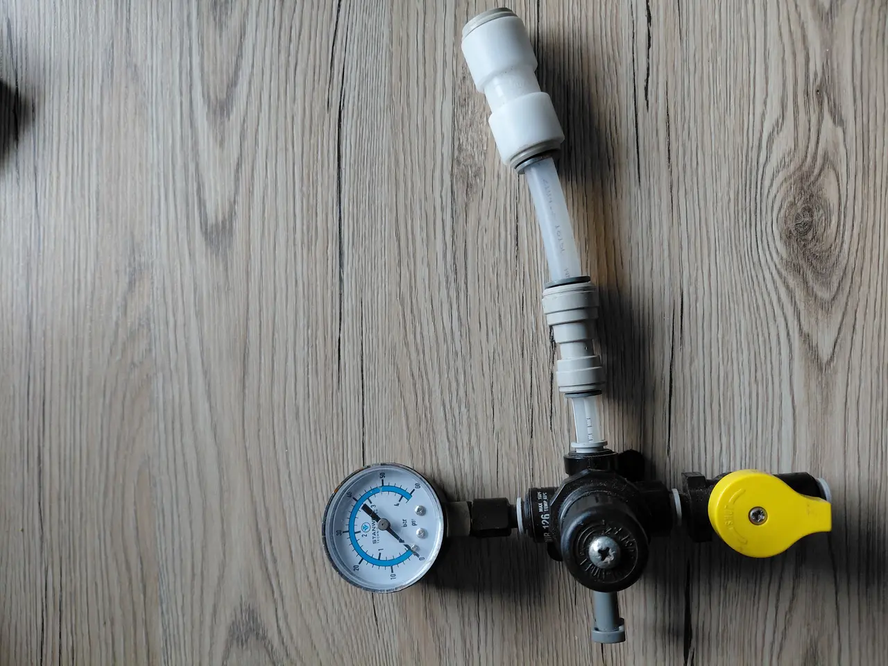 Billede 1 - Trykregulator m manometer
