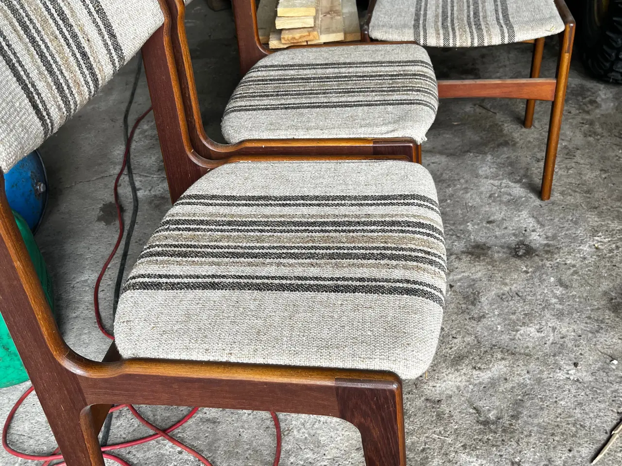 Billede 6 - Udtræksbord teak m stole