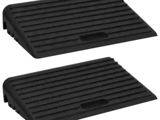 Kantstensramper 2 stk. 50x30x11 cm gummi
