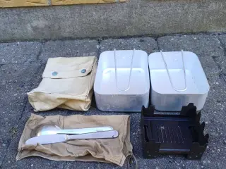 Militær kogesæt m brænder