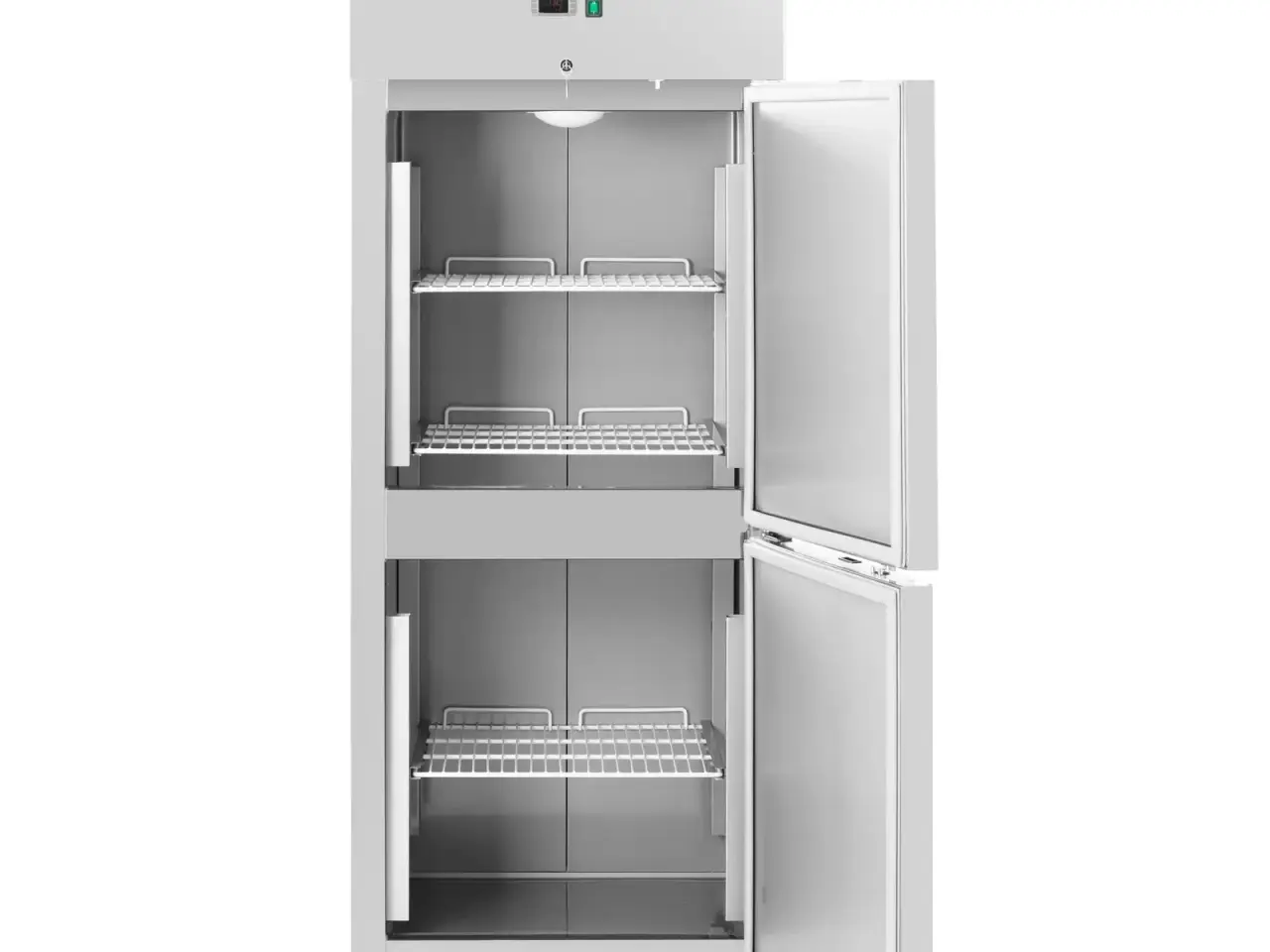 Billede 4 - Industrikøleskab 373 L – rustfrit stål – 4 hjul