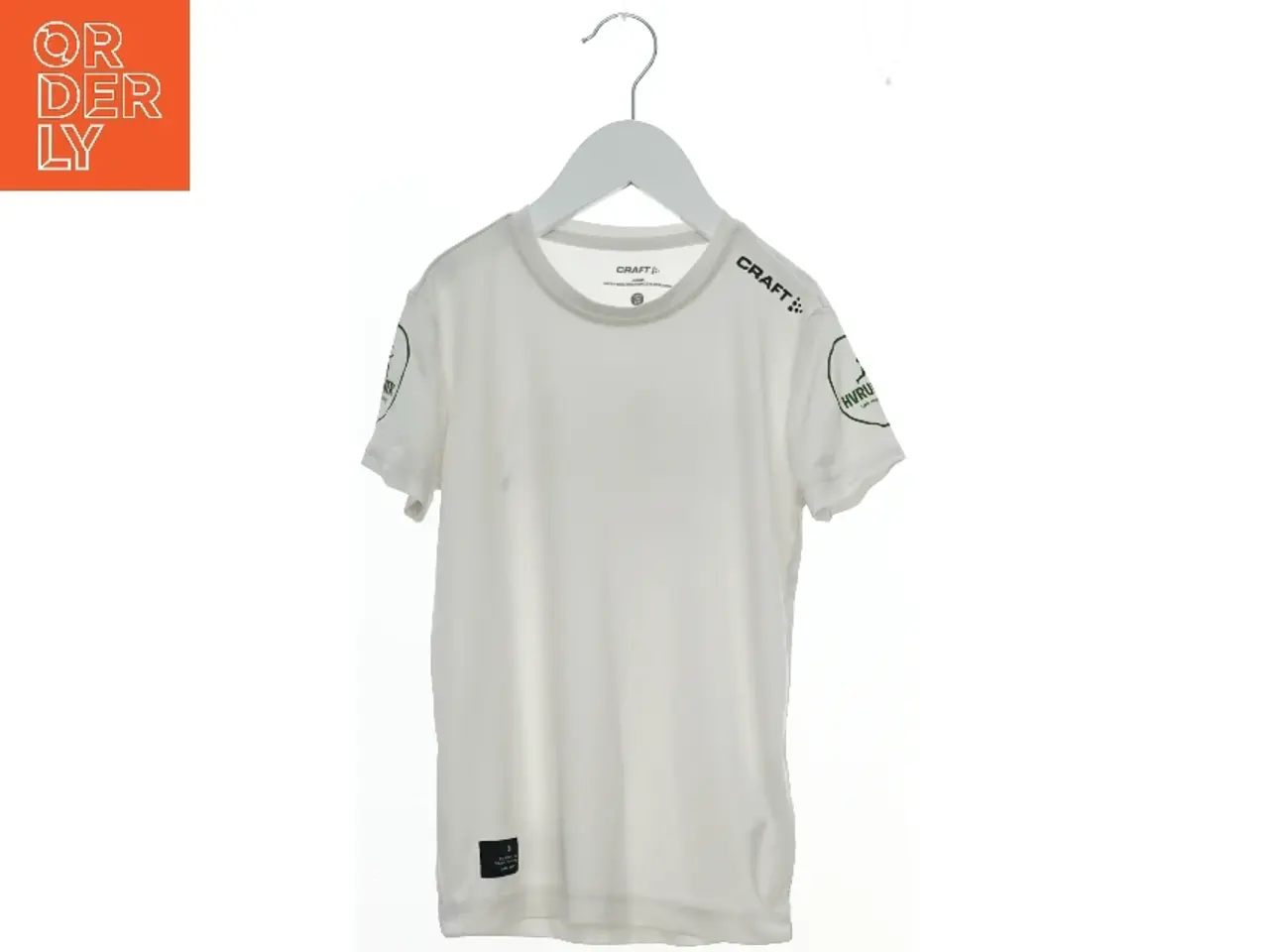 Billede 1 - Hvid t-shirt med logoer fra Craft (str. 122)