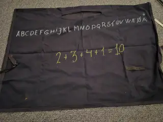 Sort skole tavle kostume 57*90 cn Str onesize