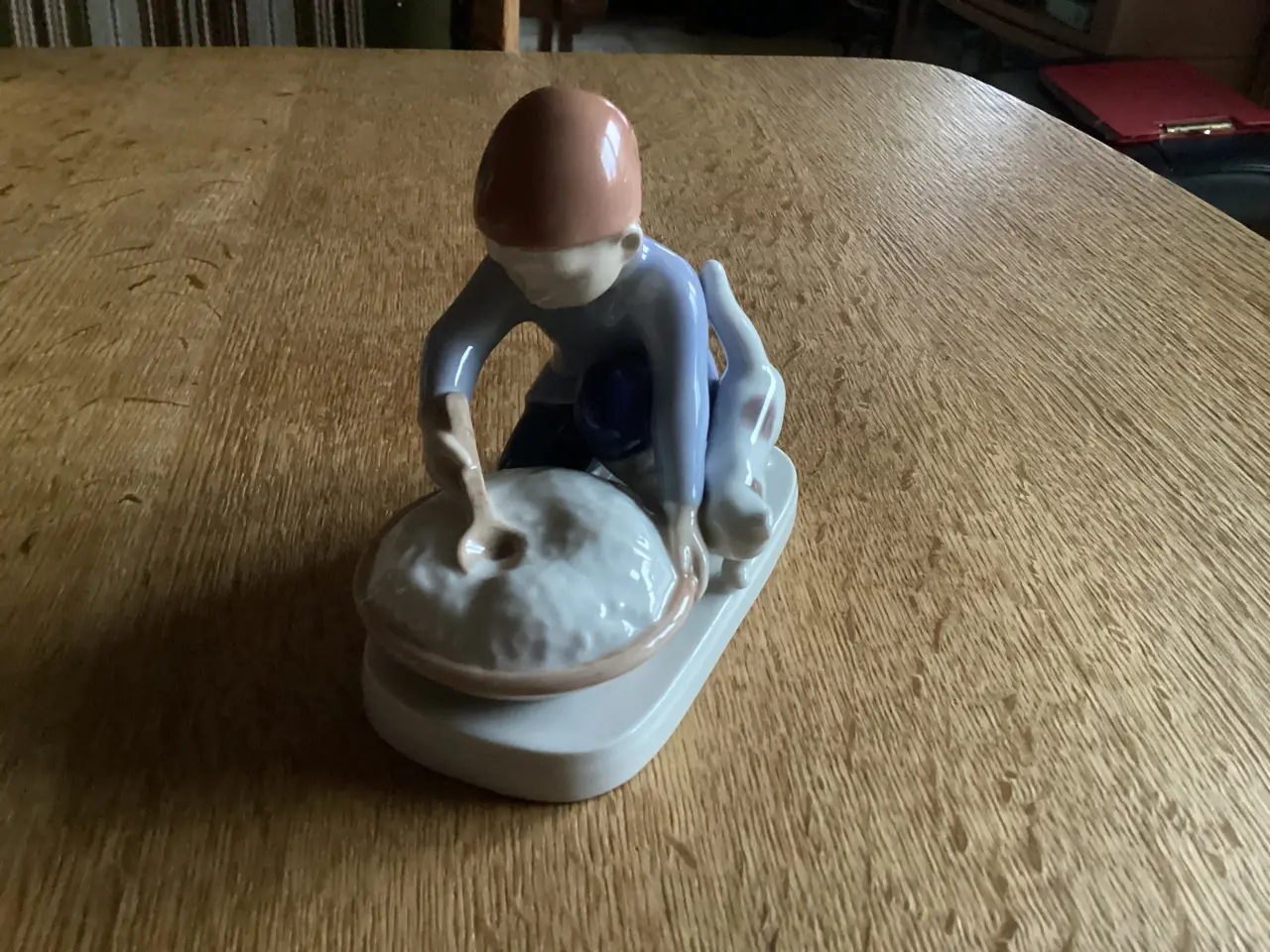 Billede 1 - BG Nisse m Grød Fad og kat