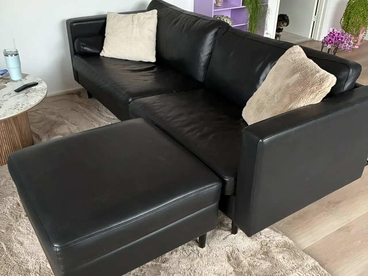 Billede 2 - 2 og 3 pers Mogens Hansen sofa med en puf