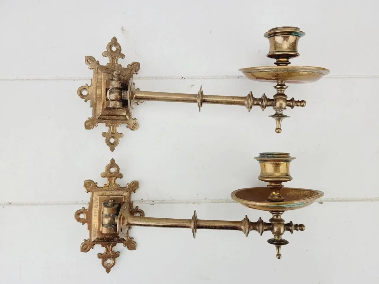 Billede 1 - ⭐️- 2 stk Kobber Candleholder / Vægstager